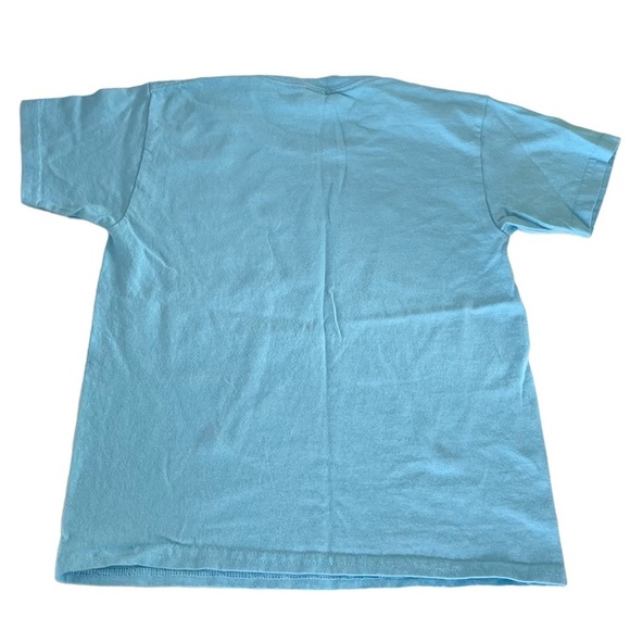 Gildan 100% Heavy Cotton Blue Easter Graphic T-Shirt Youth size XS - Picture 6 of 11